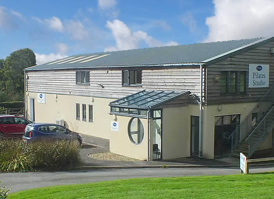 Lamerton Clinic entrance and parking